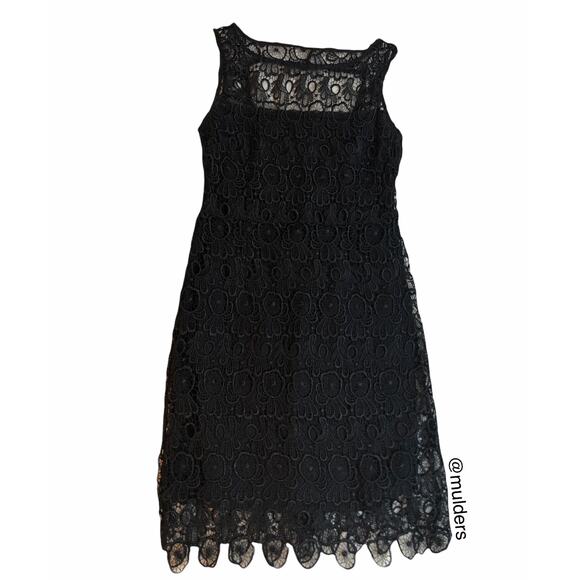 BB Dakota Sleeveless Black Crochet Lace Dress - Picture 1 of 13